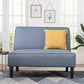 Shoshone Caribbean Blue Linen Armless Settee