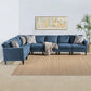 Mahra 7-piece Fabric Sectional Sofa Set - Stylish, Comfortable & Customizable for Your Home in Dubai