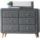 Zaviour Furniture 6 Drawer Dressing Table