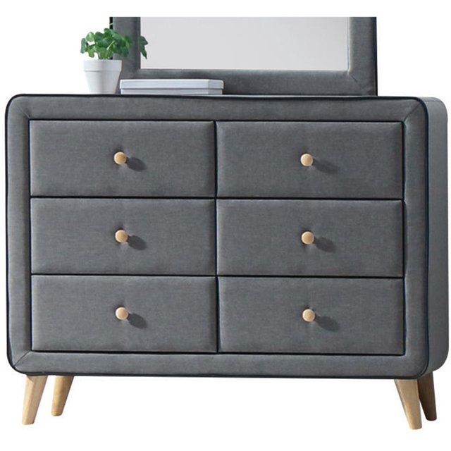 Zaviour Furniture 6 Drawer Dressing Table