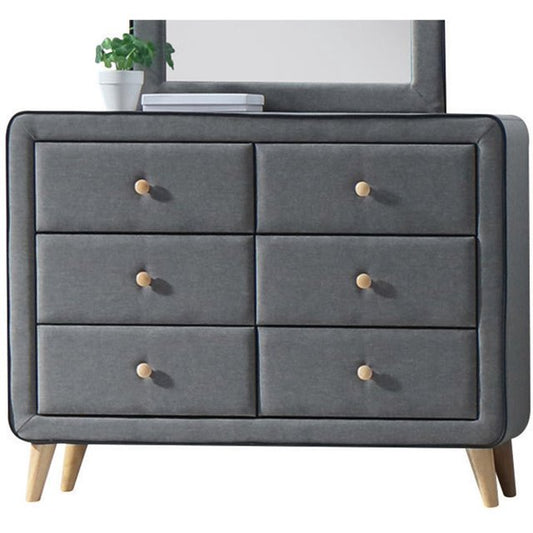 Zaviour Furniture 6 Drawer Dressing Table
