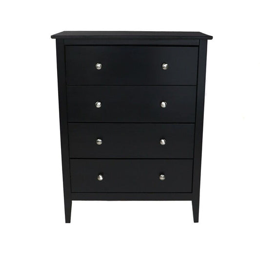 Adeptus Black 4 Drawer Chest