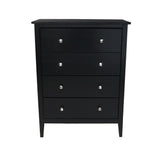 Adeptus Black 4 Drawer Chest