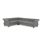Amberside 6 Seater Fabric Tufted Sectional Sofa - Luxury Living in Dubai