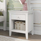 White 6 Piece Bedroom Set with Bed, Dresser & Mirror