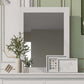 White 6 Piece Bedroom Set with Bed, Dresser & Mirror