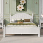 White 6 Piece Bedroom Set with Bed, Dresser & Mirror