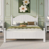 White 6 Piece Bedroom Set with Bed, Dresser & Mirror
