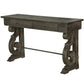 Bellamy Traditional Weathered Peppercorn Storage Console Table - Elegant & Functional Design for Your Entryway
