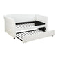Adriana Faux Leather Daybed with Pull-Out Trundle
