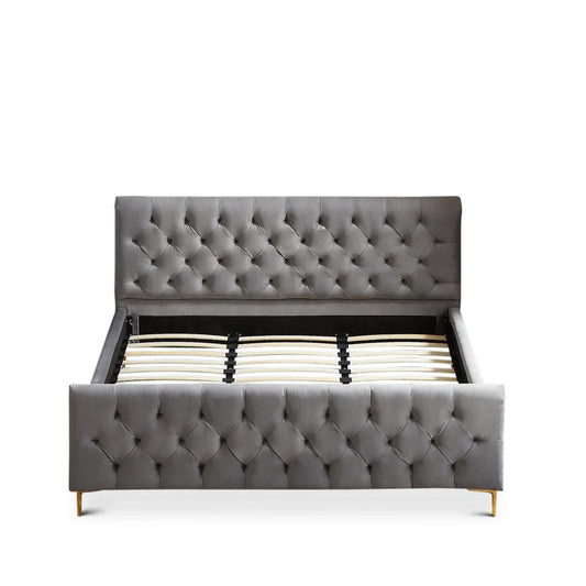 Tufted Low Profile Bed