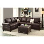 Bobkona Cady Reversible Sectional Sofa - 3-Piece Stylish & Comfortable Living Room Sofa