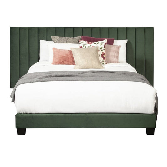 Box Channeled Wall Upholstered Bed
