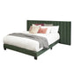 Box Channeled Wall Upholstered Bed