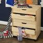 Bridgton 6-Drawer Wide Rolling Storage Chest Cart for Versatile Organization