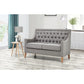 Button Tufted Traditional Sofa Set - Stylish, Durable & Comfortable (3 Sizes, 5 Color Options)