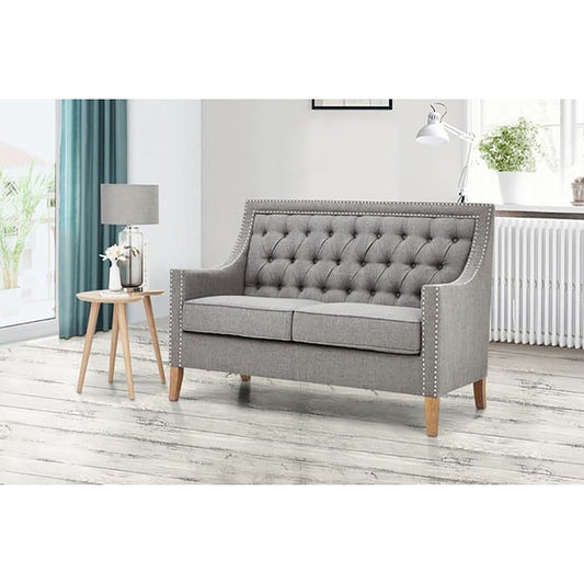 Button Tufted Traditional Sofa Set - Stylish, Durable & Comfortable (3 Sizes, 5 Color Options)