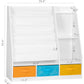 COSTARS Kids Bookshelf and Toy Storage – 5-Tier Sling Montessori Bookshelf with Bins