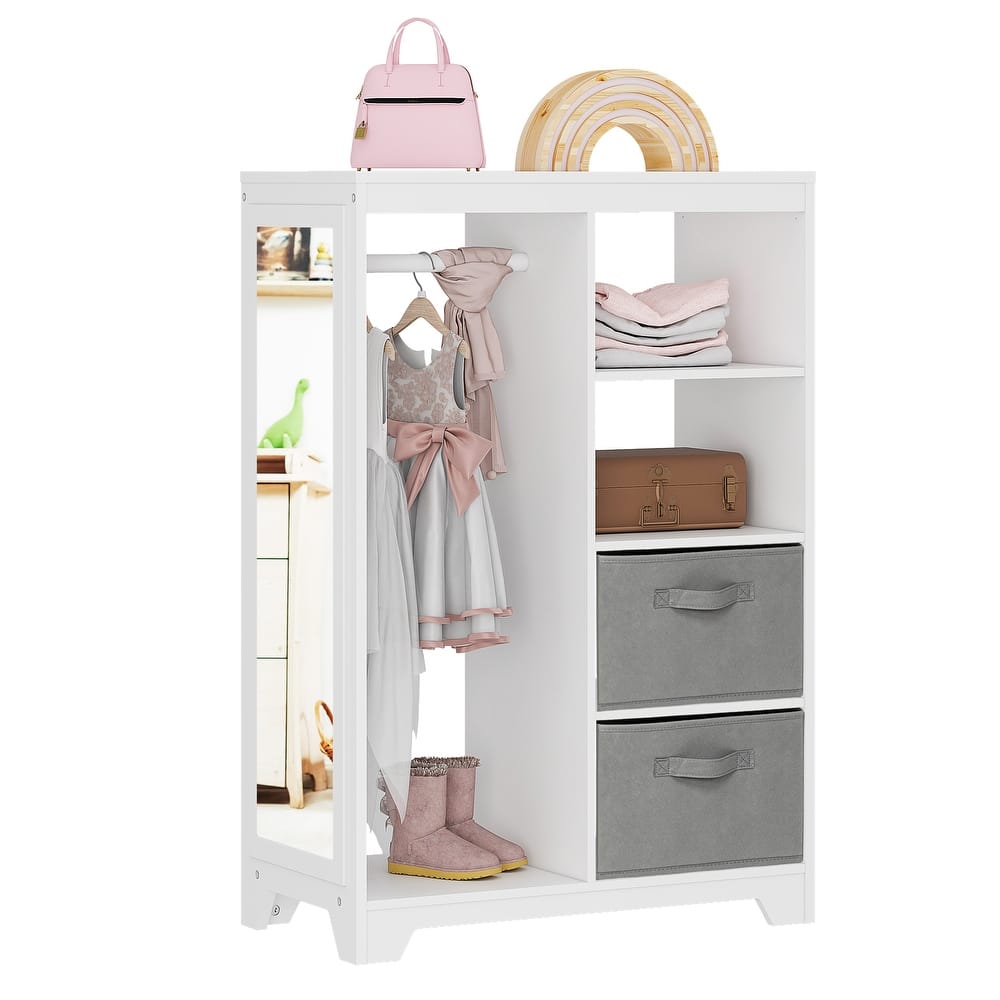 COSTARS Kids Dress-Up Storage with Mirror and Storage Bin – Play Armoire Dresser for Kids in Dubai