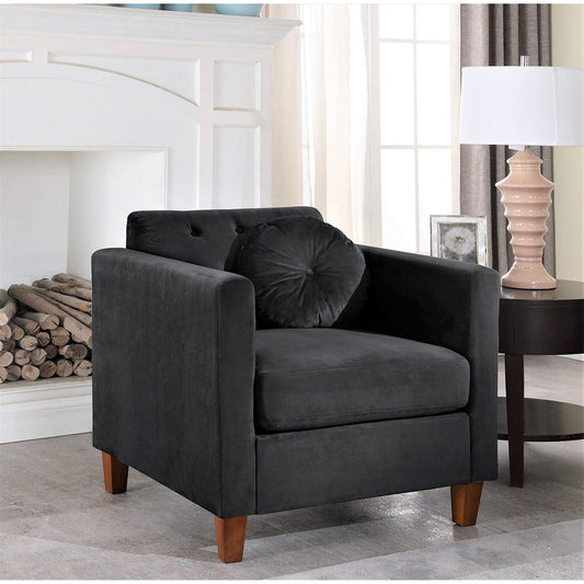 Carson Velvet Classic Arm Chair
