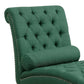 Chesterfield Tufted Nailhead Armless Chaise Lounge