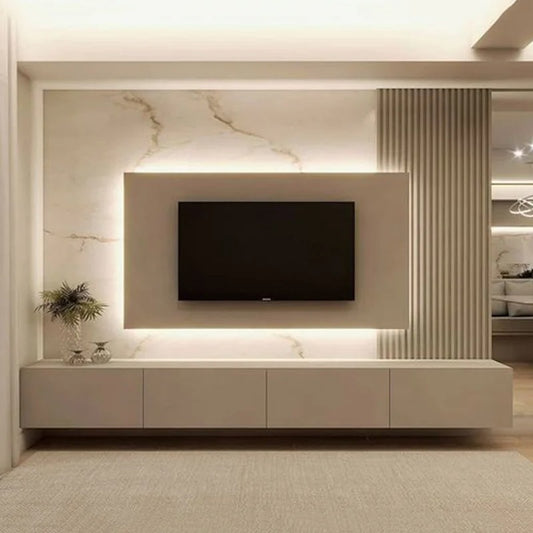 Classy 240cm TV Cabinet with light – Zavior Furniture.