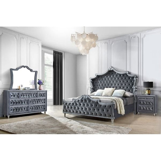 Antonella 4-Piece Upholstered Tufted Bedroom Set
