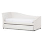 Contemporary Faux Leather Daybed with Trundle
