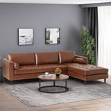Stunning Contemporary Tufted Upholstered Chaise Sectional – 4-Piece Luxury for Your Living Room