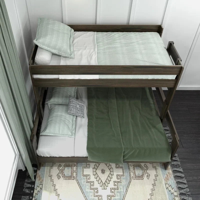 Farmhouse Twin XL over Queen Bunk Bed - Pecan