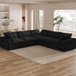 Large Down Filled Corner Sectional Sofa Couch with Ottoman for Living Room Set – Ideal for Dubai Homes