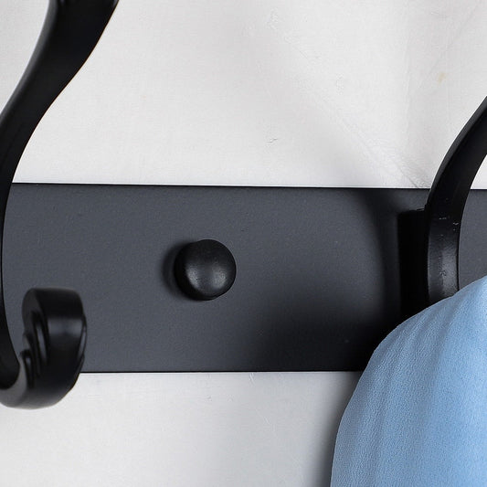 Dual Wall Hook with Stainless Steel Base - 3/4/5 Hooks | Stylish Coat and Towel Holder for UAE Homes
