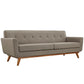 Dexter Grey Tufted 2 Seater Sofa