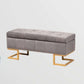 Ellry Luxe Fabric Storage Ottoman Bench