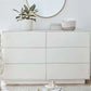 Emilia Extra Wide Dresser in white with six drawers