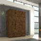 Estephania 3 Door Lamination wood Wardrobe