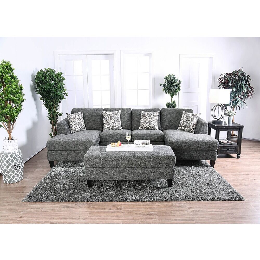 Luxurious Fabric Modular 5pcs Sectional Sofa Bed – Customizable Comfort for Your Living Room