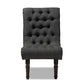 Fabric Upholstered Wood Accent Chair