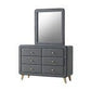 Zaviour Furniture 6 Drawer Dressing Table