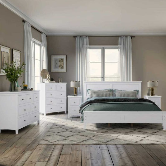 Zavior Furniture Bedroom Set, bed, nightstand x 2, chest, dresser