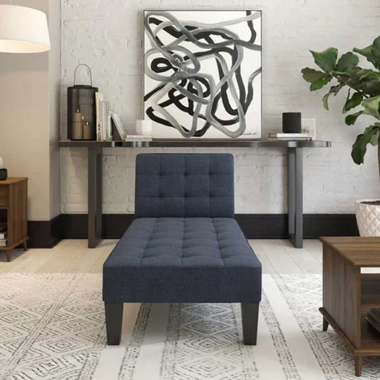 Zaviour Furniture Linen Chaise Lounge