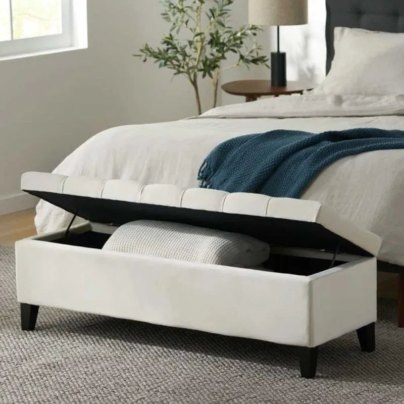 Zavior Furniture Upholstered Bench with Storage