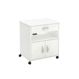 Zaviour Printer Cart with Wheels in Dark Brown