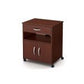 Zaviour Printer Cart with Wheels in Dark Brown