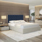 Cross Lines Tufted Wall Panel Headboard Bed – Luxurious Upholstery for Customizable Wall Design
