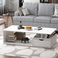 Floor Shelf Coffee Table with Storage
