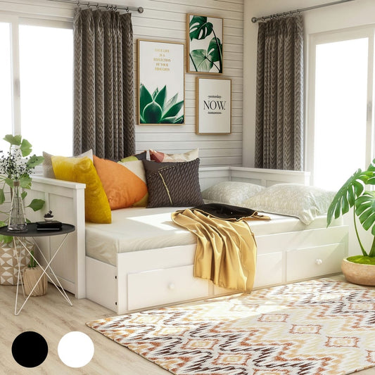 Daja Transitional Full Solid Wood Storage Daybed by Furniture of America