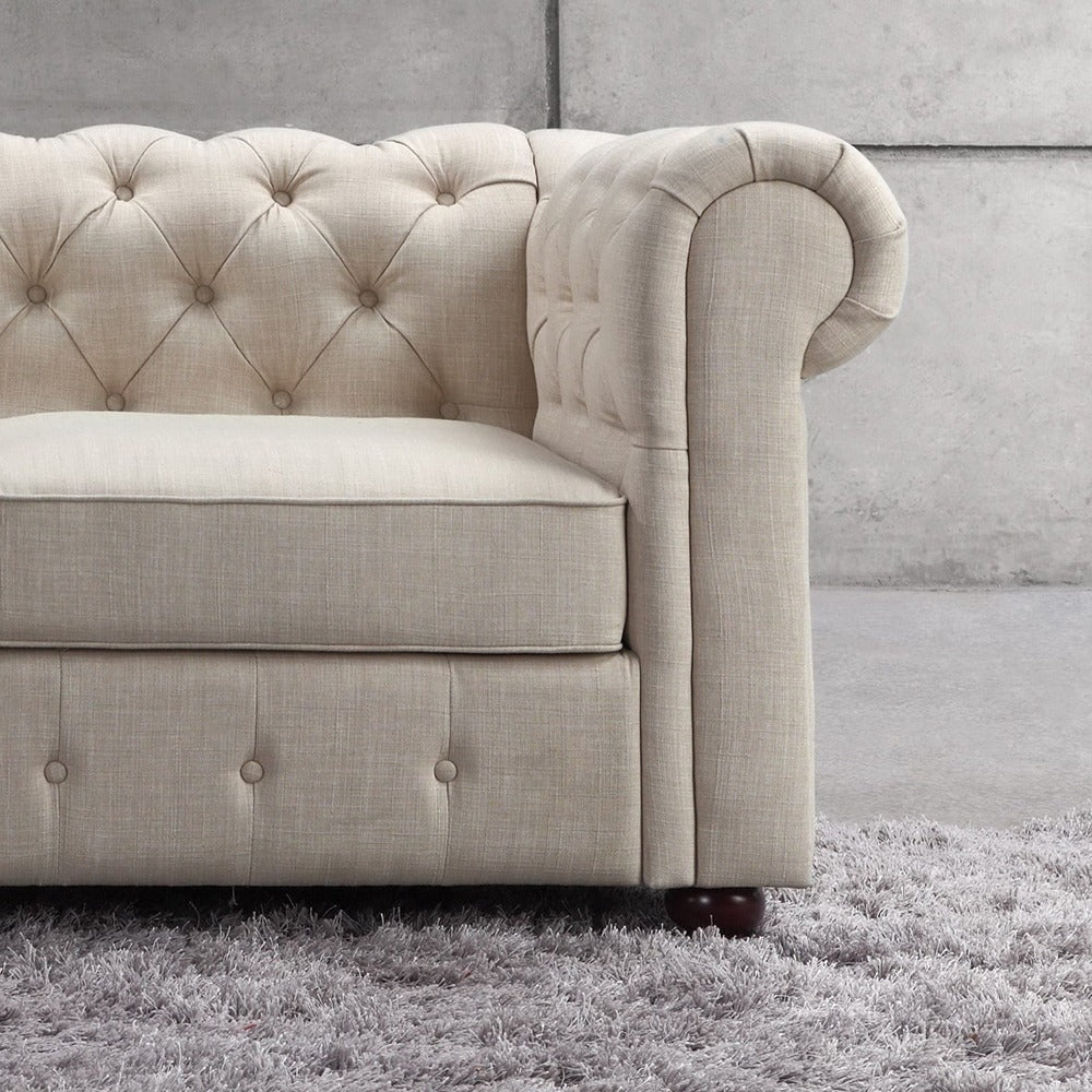 Garcia Tufted Linen U-Shaped Sectional Sofa – Perfectly Designed to Seat 11 People in Ultimate Comfort