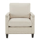 Hersfeld Ivory Fabric Sofa or Loveseat