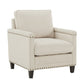 Hersfeld Ivory Fabric Sofa or Loveseat